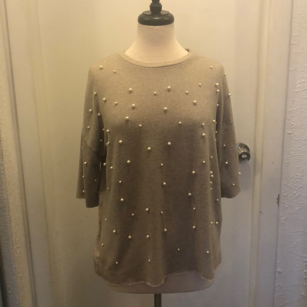 Zara Pearl Sweater!